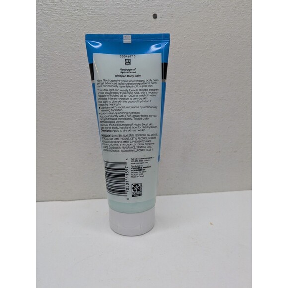Neutrogena Hydro Boost Whipped Body Balm Hyaluronic Acid 7 oz Dry Extra Dry Skin - Picture 2 of 3